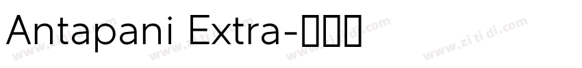 Antapani Extra字体转换